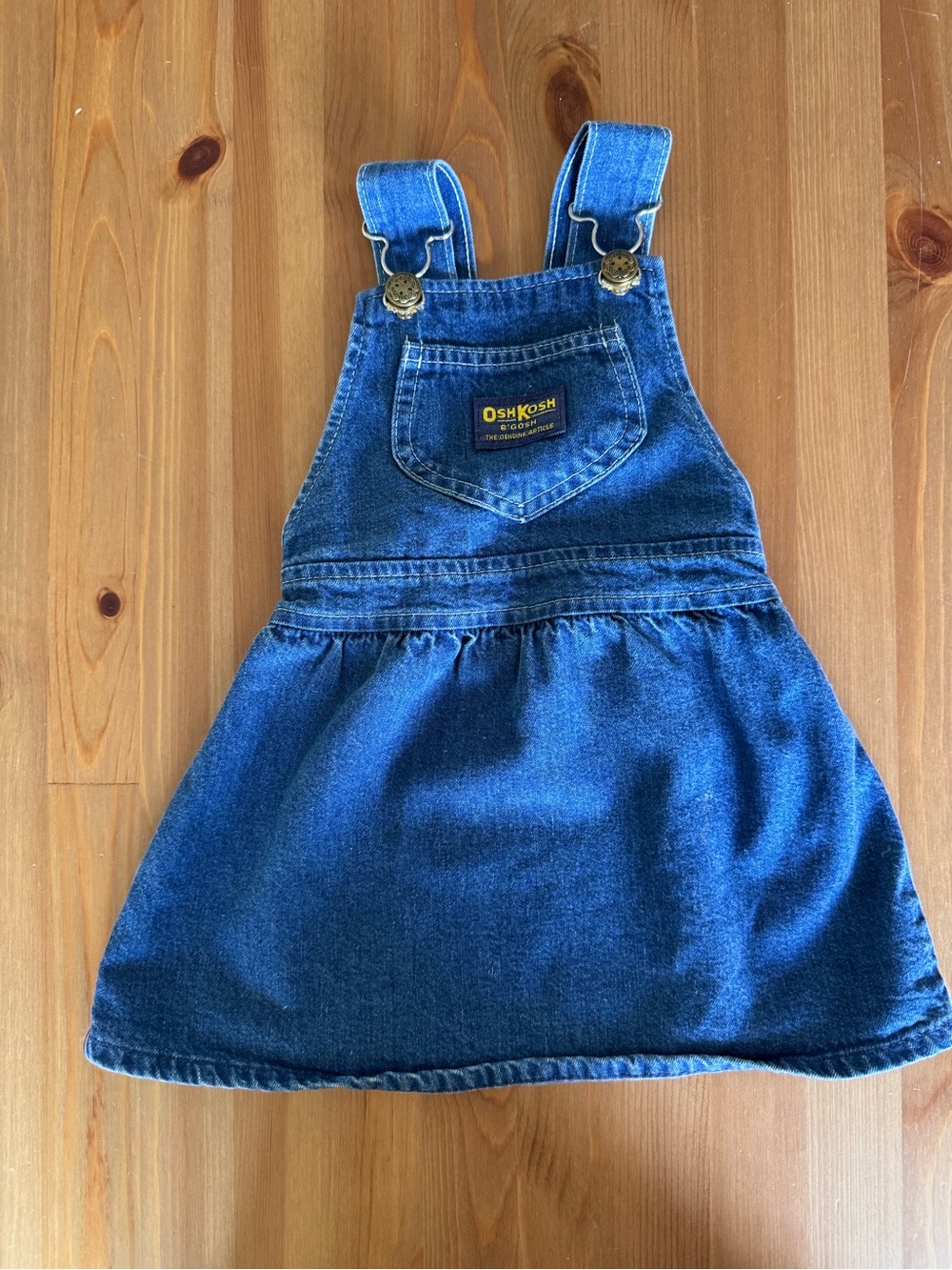 OshKosh B'gosh Dark Blue Denim Overall Dress for Kids